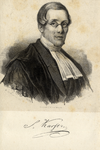 105254 Portret van prof. S. Karsten, geboren 1802, hoogleraar in de letterkunde aan de Utrechtse hogeschool ...